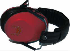 Bouclier antibruit Child Rouge petites têtes de environ 5-6 ans