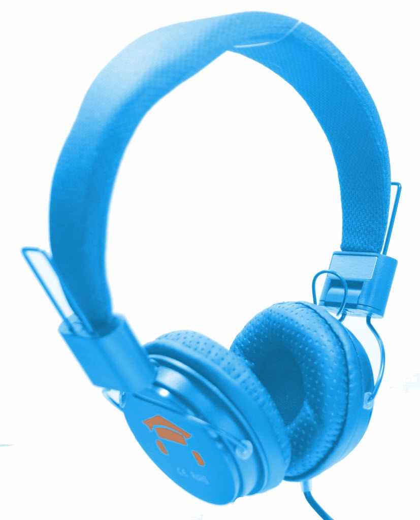 Écouteurs pliables DKT Ecoli Blue avec oreillettes souples