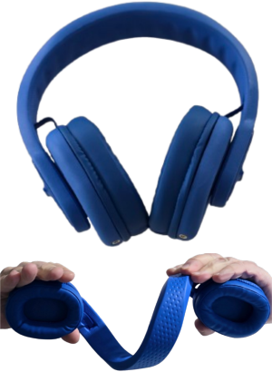 Écouteurs DKT Eduline Flexiphone bleus avec grands écouteurs réglables