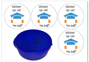 Logosticker : stickers los meeleveren